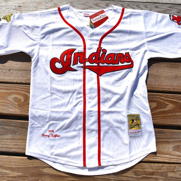 New! Kenny Lofton Cleveland Indians White Baseball Jersey Adult Men's Sizes - Picture 2 of 2